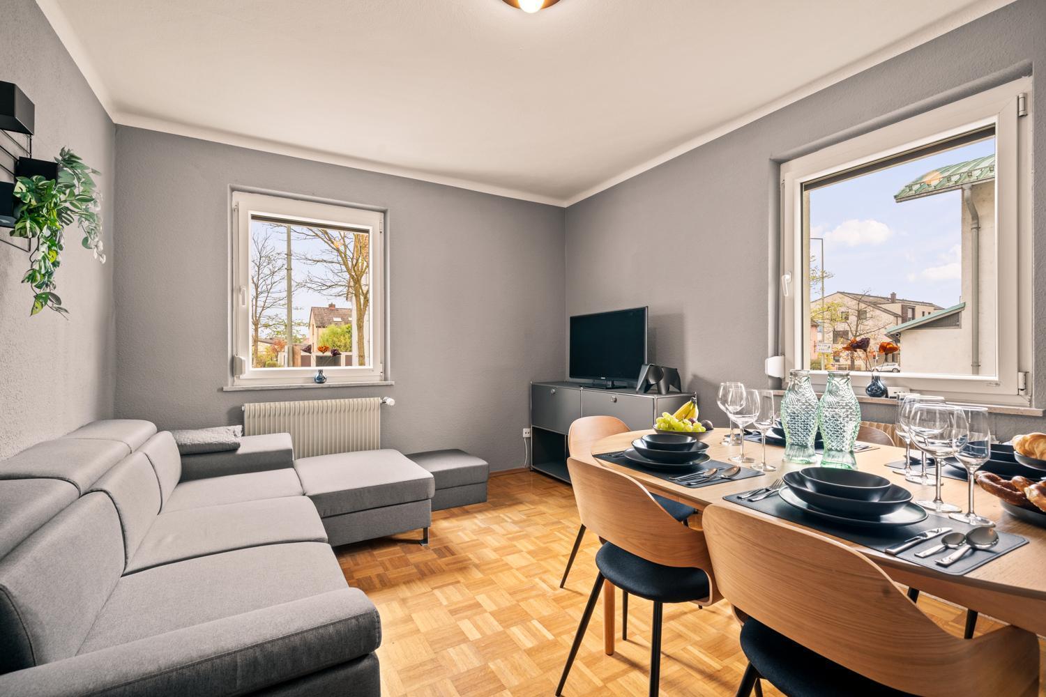 Apartment Fuer Bis Zu 6 Personen Mit Terrasse Und Klima フリードリヒスハーフェン エクステリア 写真